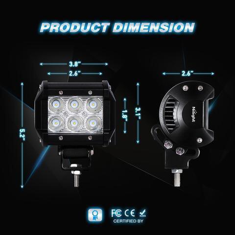 New weather Proof 4" Universal LED Spot Light - TaoTao Parts Direct