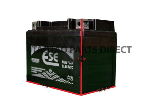 12v 4BS ATV Battery - TaoTao Parts Direct