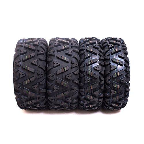 Set of 4 Sun.F A033 ATV Tires 25x8-12 & 25x10-12, 6PLY Front&Rear - TaoTao Parts Direct